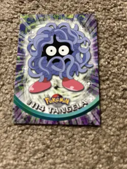 #114 Tangela - Pokemon Topps Card - Blue Logo - Image 1
