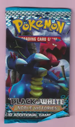 Pokemon "Noble Victories" 10-Card Sealed Booster Pack (Druddigon) X1 - Image 1