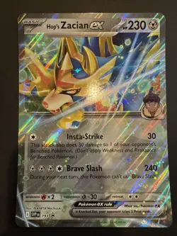 Pokemon TCG JUMBO Oversized Card Hop’s Zacian Ex - Image 1