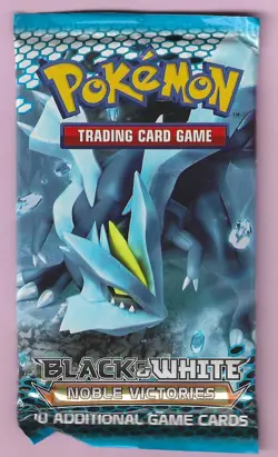Pokemon "Noble Victories" 10-Card Sealed Booster Pack (Kyurem) X1 - Image 1