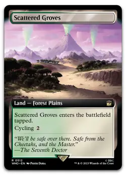 Scattered Groves (Extended Art) #512 (NM) Doctor Who WHO Magic MTG - Image 1