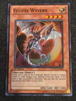 Yugioh Eclipse Wyvern SDDC-EN003 Super Rare NM 1st Ed - Image 1