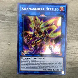 *** SALAMANGREAT HEATLEO *** PRISMATIC SECRET RARE MP19-EN186 YUGIOH! - Image 1
