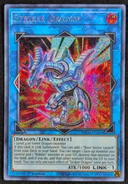 Striker Dragon 2020 1st Edition Secret Rare Holo Yugioh Card MP20-EN204 (NM) - Image 1