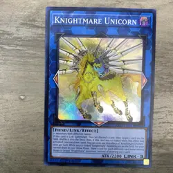 Yugioh Knightmare Unicorn 1st Edition Ultra Rare RAO1-EN043 - Image 1