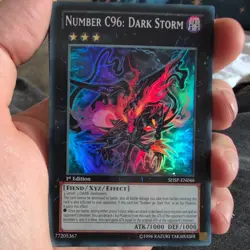 Nunber C96: Dark Storm SHSP-EN046 Super Rare 1st Edition Near Mint Yugioh - Image 1