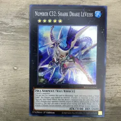 Yugioh! Number C32: Shark Drake LeVeiss - ROTA-EN041 - Super Rare - 1st Edition - Image 1