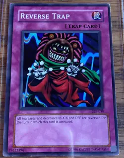 Yugioh! Reverse Trap - SDJ-050 - Common - Unlimited Edition LP English - Image 1