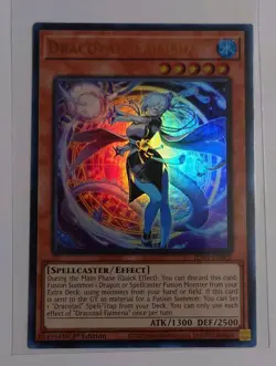 Yugioh! TCG - Dracotail Faimena - Ultra Rare - JUSH-EN002 - Justice Hunters - Image 1