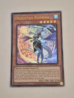 Yugioh! TCG - Dracotail Faimena - Ultra Rare - JUSH-EN002 - Justice Hunters - Image 1