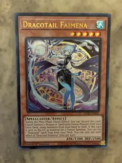 Yugioh! TCG - Dracotail Faimena - Ultra Rare - JUSH-EN002 - Justice Hunters - Image 1