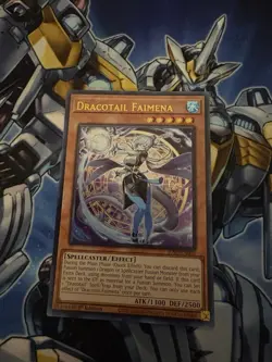 Yugioh! TCG - Dracotail Faimena - Ultra Rare - JUSH-EN002 - Justice Hunters - Image 1