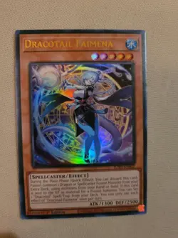 Yugioh! TCG - Dracotail Faimena - Ultra Rare - JUSH-EN002 - Justice Hunters - Image 1