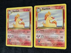 First Edition Rapidash Stomp/Agility 70 HP Pokemon Jungle TCG Card 44/64 - Lot o - Image 3