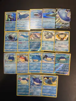 18x Pokemon Wailmer Wailord V Card Lot - Holo Rare Vintage Cards Collection - Image 1