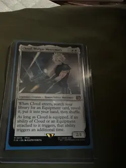 Magic: The Gathering Cloud, Midgar Mercenary Card - Image 1