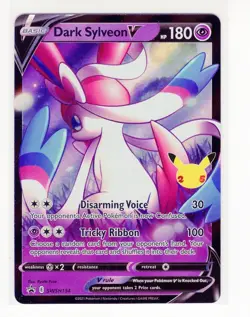 ENGLISH Dark Sylveon V Celebrations SWSH134 Promo Pokemon Card (Z1) - Image 1