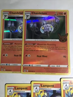Trick Or Trade Pokemon Cards Litwick Lampent & Chandelure Evolution - Image 2