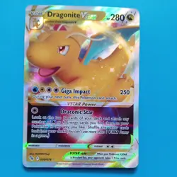 Dragonite VSTAR 050/078 Ultra Rare Half Art SWSH Pokemon Go POGO Card MINT - Image 1