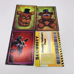FIVE NIGHTS AT FREDDY'S 2016 SHINY HOLOGRAM TRADING CARD 101 118 119 120/120 - Image 1