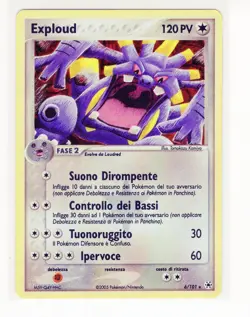 ~ITA~ ITALIAN Exploud 6/101 Holo Hidden Legends Pokemon Card (Z1) - Image 1