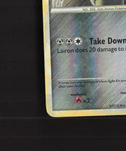 Lairon 37/102 Triumphant Reverse Holo Pokemon Card MP - Image 5