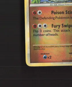Sandslash 29/123 HeartGold SoulSilver Reverse Holo Rare Pokemon Card LP - Image 5
