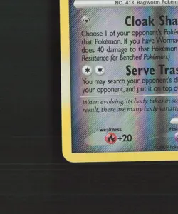 Wormadam Trash Cloak 51/99 Platinum Arceus Reverse Holo Pokemon Card LP - Image 5