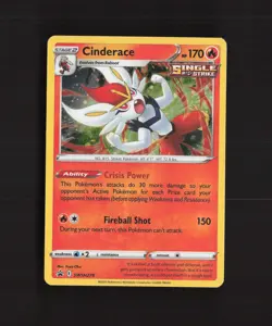 Cinderace SWSH278 Black Star Promo Cosmos Holo Pokemon Card NM - Image 1