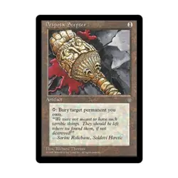 WOTC MtG Ice Age Despotic Scepter (R) EX - Image 1