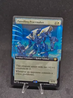 MTG Patrolling Peacemaker 0025 Edge of Eternities Extended Art Rare NM - Image 1