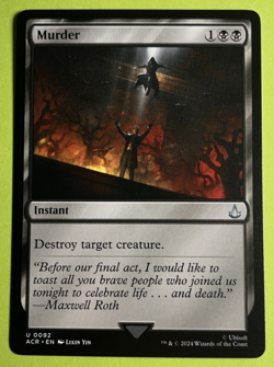Murder ACR 92 MTG NM/M Never Played - Image 1