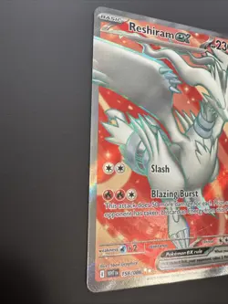 Reshiram ex Full Art Ultra Rare 158/086 White Flare Pokemon TCG Pack Fresh - Image 2