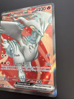 Reshiram ex Full Art Ultra Rare 158/086 White Flare Pokemon TCG Pack Fresh - Image 3