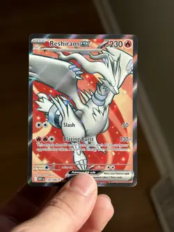 Reshiram ex Full Art Ultra Rare 158/086 White Flare Pokemon TCG Pack Fresh - Image 1