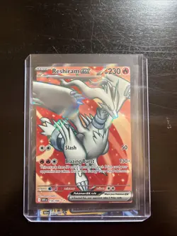 Reshiram ex Full Art Ultra Rare 158/086 White Flare Pokemon TCG Pack Fresh - Image 1