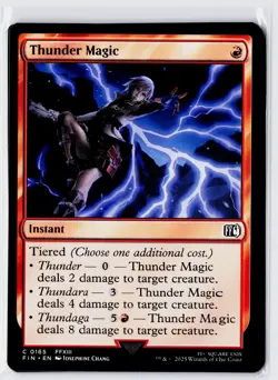 4x Thunder Magic MTG Final Fantasy Regular - Image 1