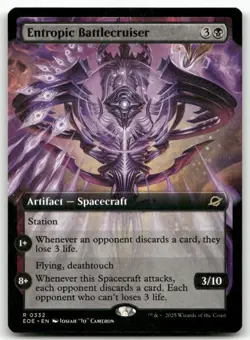 Entropic Battlecruiser (Extended Art) 332 MTG Edge of Eternities R NM - Image 1