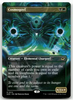 Cosmogoyf (Borderless) 313 MTG Edge of Eternities R NM - Image 1