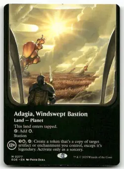 Adagia, Windswept Bastion (Borderless) 277 MTG Edge of Eternities M NM - Image 1