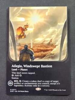 Adagia, Windswept Bastion (Borderless) 277 MTG Edge of Eternities M NM - Image 1