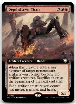 Depthshaker Titan (Extended Art) 29 MTG Commander: Edge of Eternities R NM - Image 1