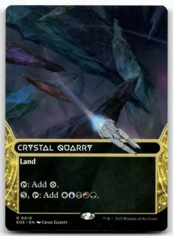 Crystal Quarry (Borderless) 10 MTG Edge of Eternities: Stellar Sights R N - Image 1
