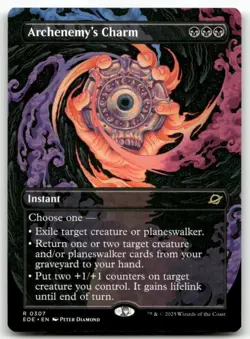 Archenemy's Charm (Borderless) 307 MTG Edge of Eternities R NM - Image 1