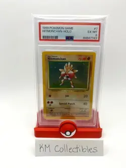 *PSA 6* Hitmonchan Holo #7/102 1999 Pokemon Base Set (English) - Image 3