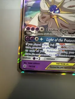 Pokemon Card Solgaleo & Lunala GX 045/196 Cosmic Eclipse TAG TEAM - Image 5