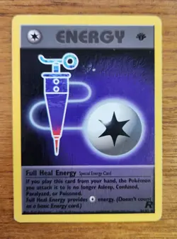 Uncommon Full Heal Energy Pokemon Energy Card, Team Rocket Set 81/82 - Image 1