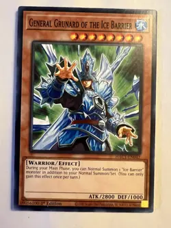General Grunard of the Ice Barrier - HAC1-EN042 Yugioh Hidden Arsenal 1st Ed NM - Image 1