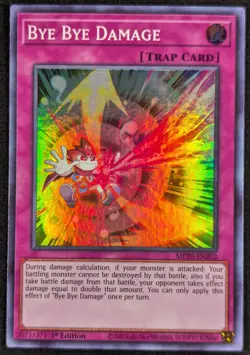 Bye Bye Damage 2020 1st Edition Super Rare Holo Yugioh Card MP20-EN202 (NM) - Image 1