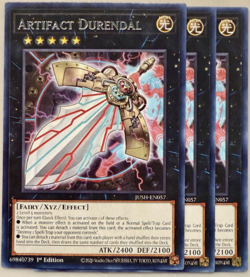 Yugioh! - 3X Artifact Durendal - JUSH-EN057 - Rare - NM/M - Image 1